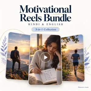 3-in-1 Motivational Reels Bundle – Hindi & English