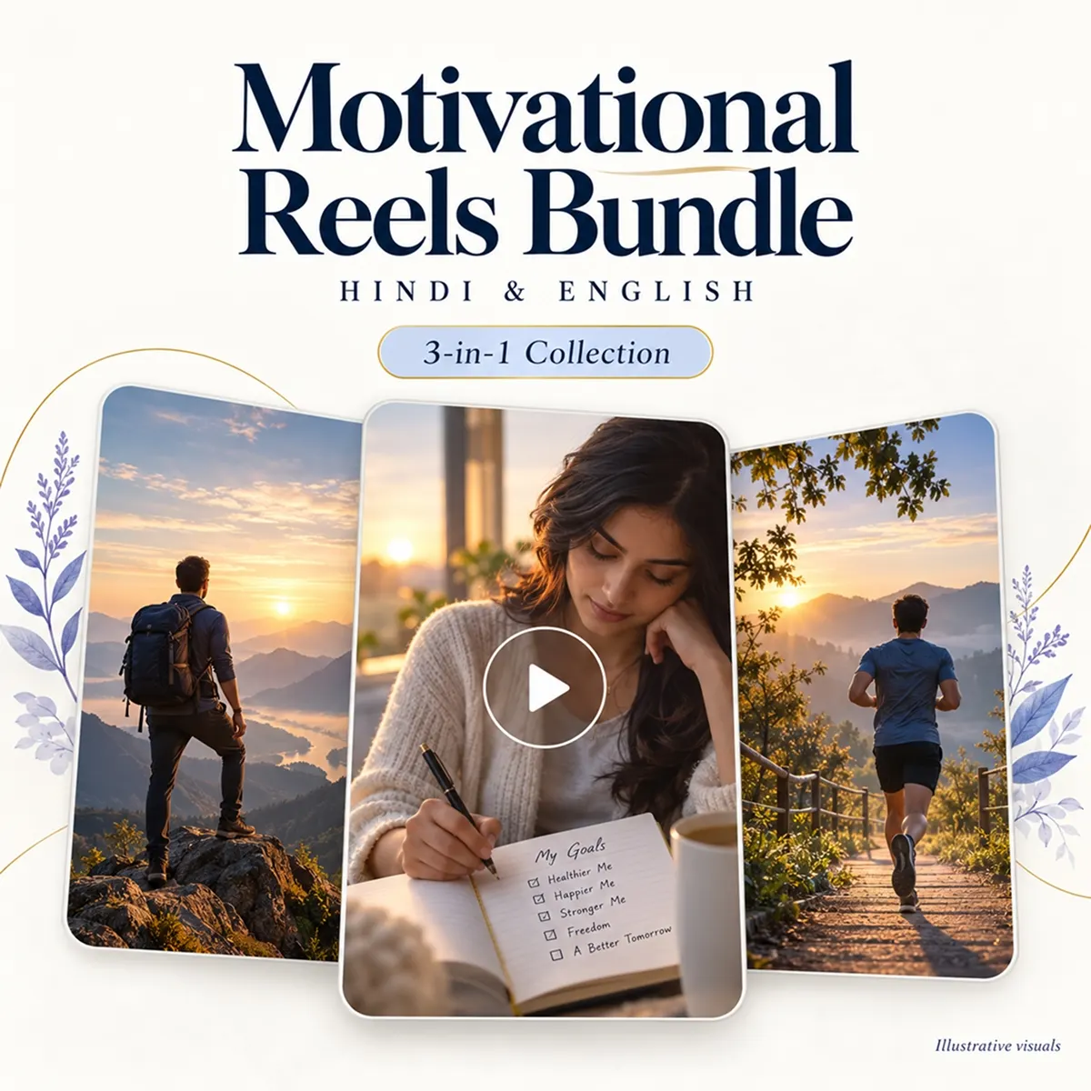 3-in-1 Motivational Reels Bundle – Hindi & English