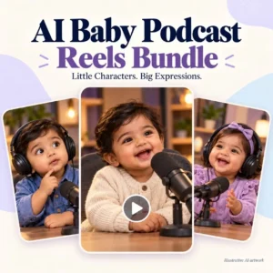 AI Baby Podcast Reels Bundle