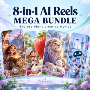 8-in-1 AI Reels Mega Bundle – Stories, Animals, Tech, Doctor, Business & Hindi Kahani